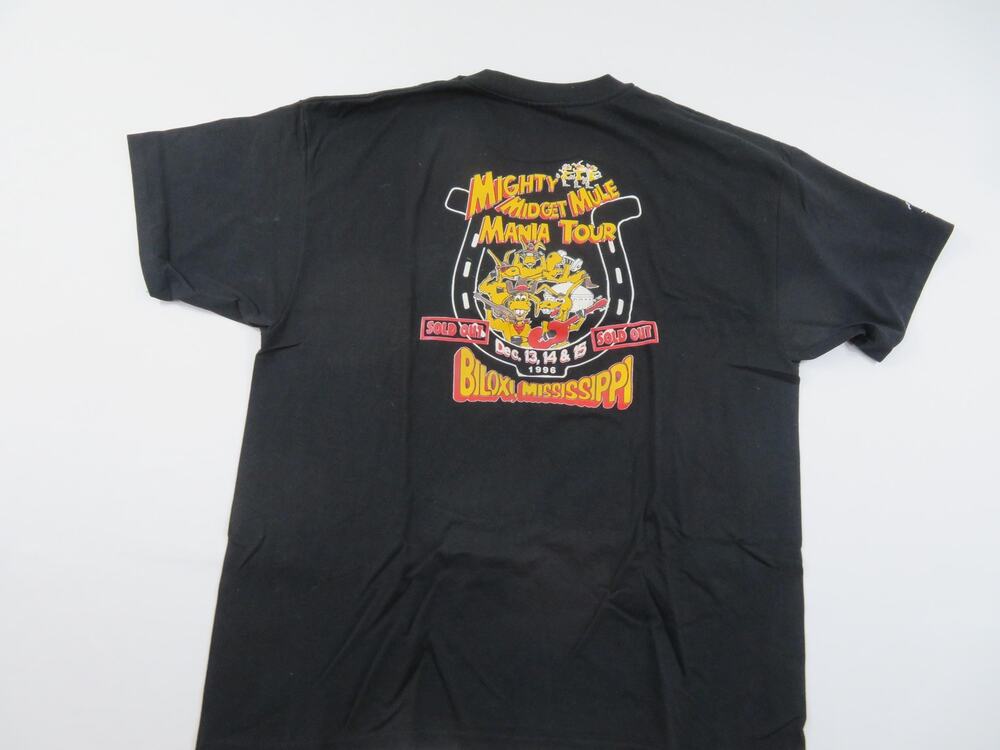 The Mighty Midget Mule Mania Tour Black T-shirt Sz XL 1990s